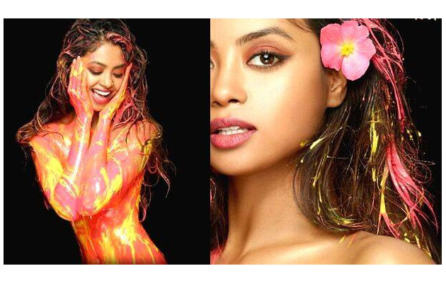 നിറങ്ങളില്‍ ചാലിച്ച്,  ഗ്ലാമറസായി കമ്മട്ടിപ്പാടം നായിക; ചിത്രങ്ങള്‍ വിറ്റ് കിട്ടുന്ന തുക ജീവകാരുണ്യത്തിന്